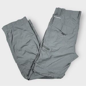 Columbia Men’s 30x30 Green Convertible Omni-Shade Cargo Pants Hiking Nylon